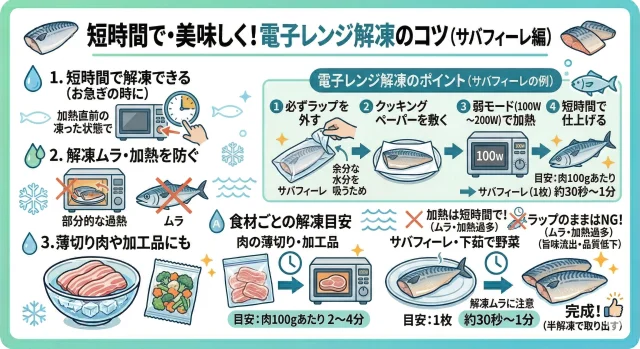 電子レンジ解凍